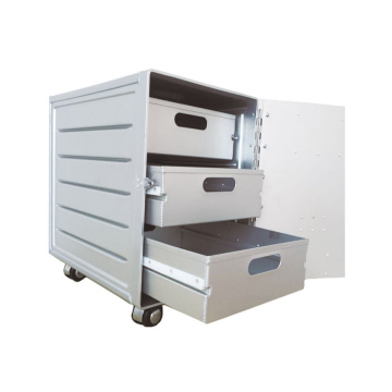 Atlas aluminum drawer for aviation trolley